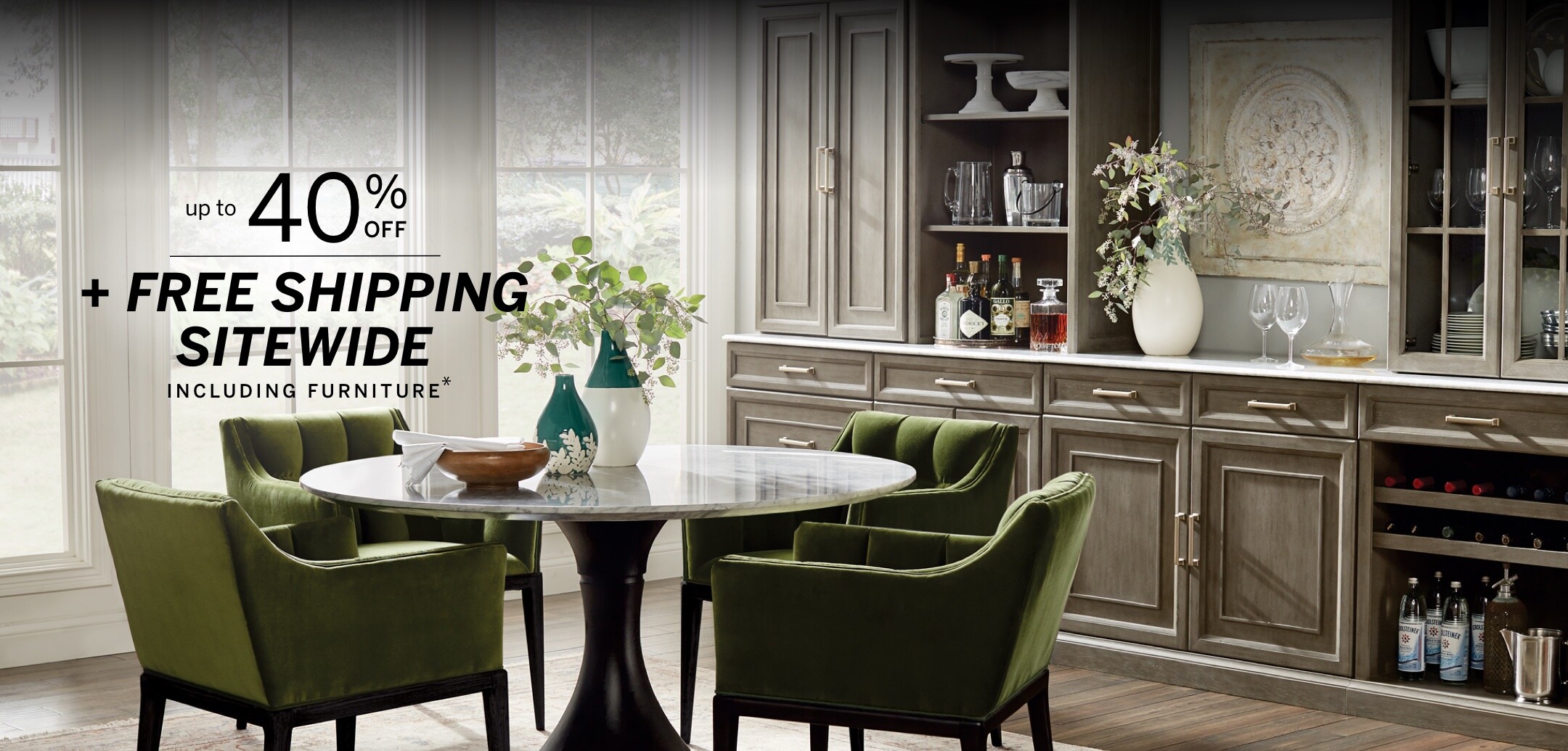 Up to 40% Off Plus Free Shipping Sitewide - Including Furniture
