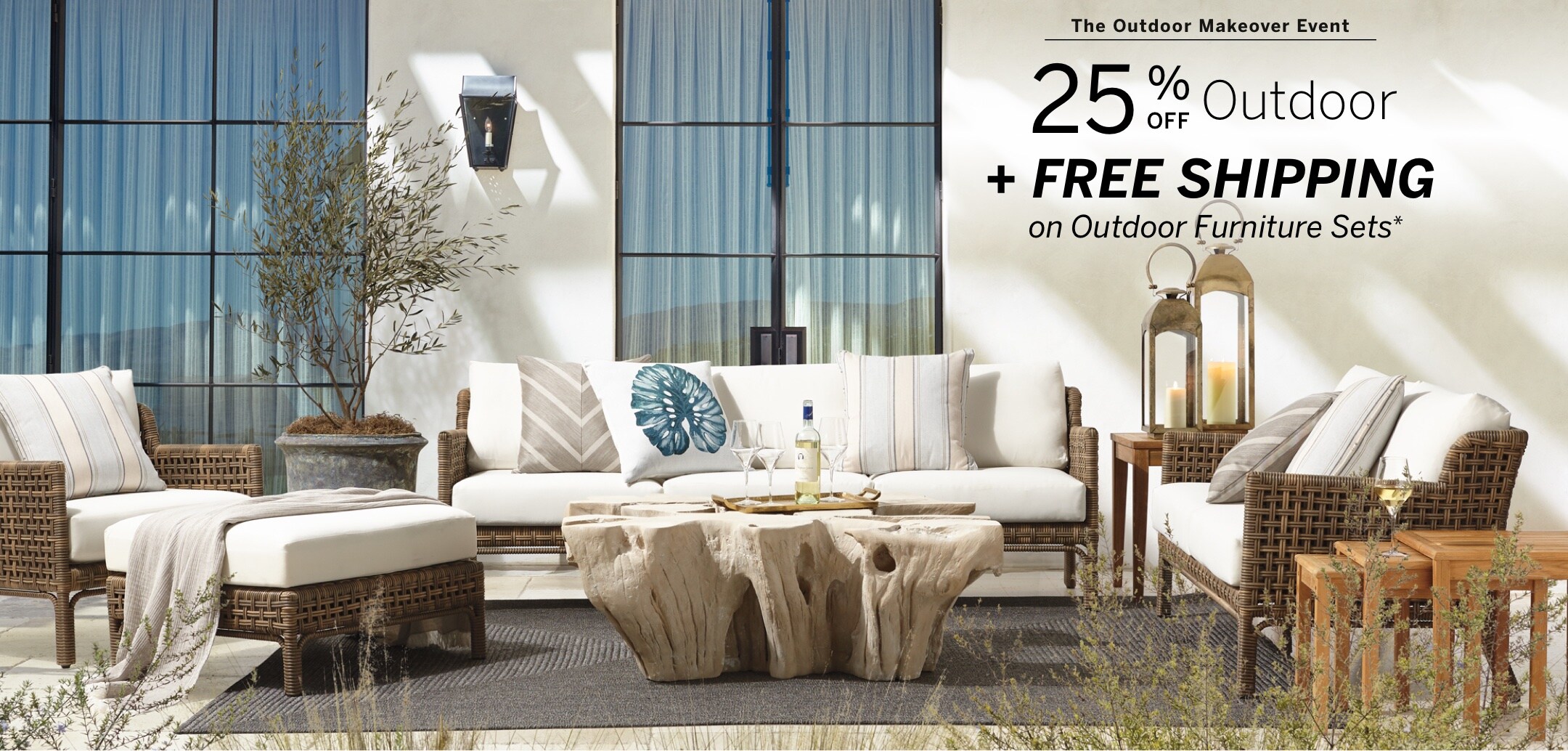 Up to 25% Off Outdoor Plus Free Shipping Including Furniture