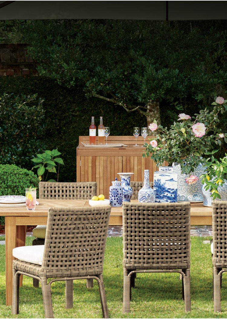 extendable outdoor dining table on Outdoor Patio Dining Sets Frontgate