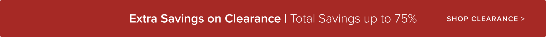 Clearance Banner